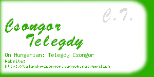 csongor telegdy business card